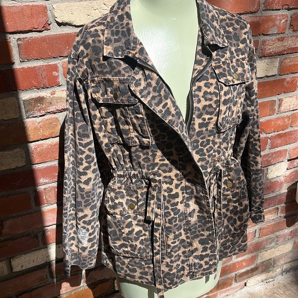 NWT POL Burst of Beauty Leopard Jacket Small - Picture 3 of 8